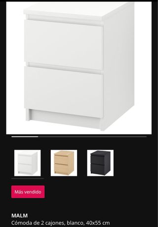 2 Mesitas cajonera Ikea