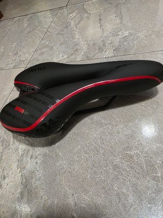 Sillín Bici Negro-Rojo OUXI Gel