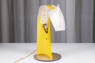 Lampada design gialla Slamp Mimì. Italia anni '90