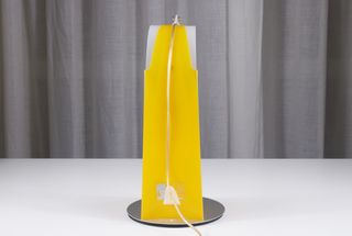 Lampada design gialla Slamp Mimì. Italia anni '90