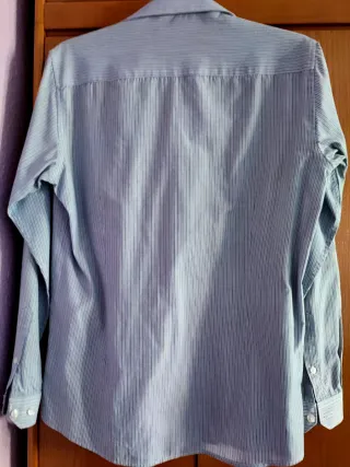 Camisa Cedar Wood State Rayas Azul Talla M