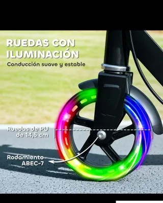 Patinete infantil con luces