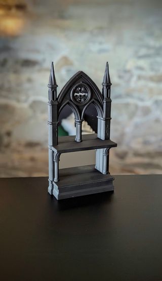 Estante Catedral com Espelho Preto