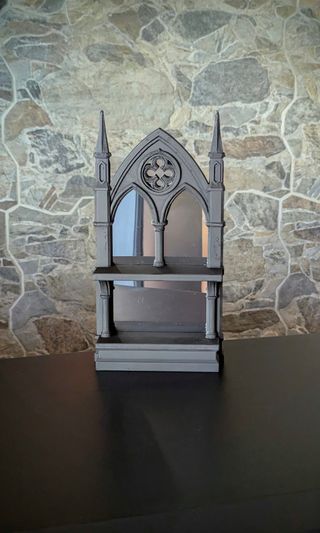 Estante Catedral com Espelho Preto