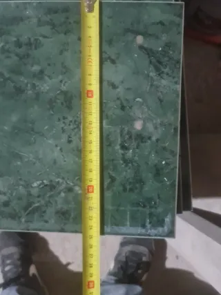 Lote de azulejos verdes y blancos