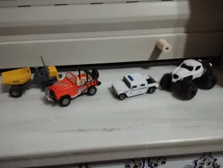 Lote 7 Juguetes: Máquinas y Coches Metálicos,