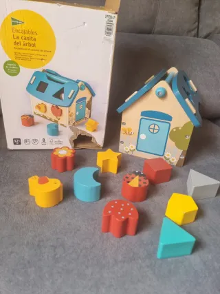 Casita del Árbol Encajables Juguete Madera