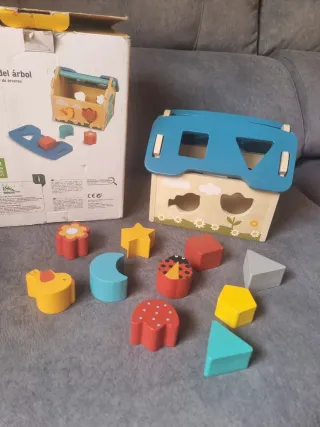 Casita del Árbol Encajables Juguete Madera