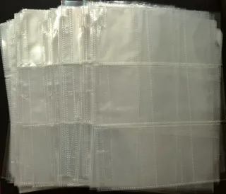 170 Hojas transparentes cartas 9 bolsillos
