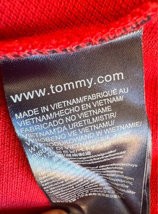 Polo Tommy Hilfiger Rojo Manga Larga