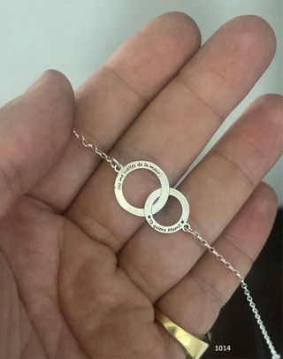 Pulsera eslabones entrelazados Te quiero Mamá