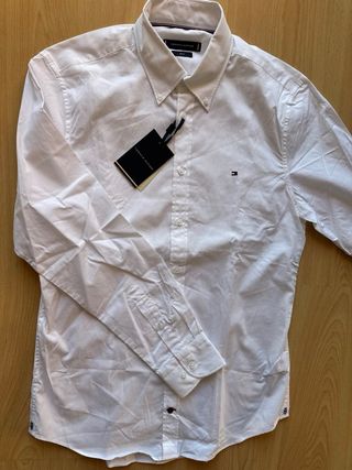Camisa Tommy Hilfiger Blanca Slim Fit