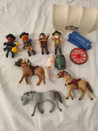Lote Playmobil Oeste Figuras y Accesorios