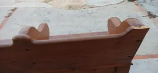 Banco de madera rústico para 4 personas