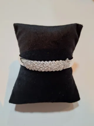 Pulsera Plata Ley 925 y acero inoxidable