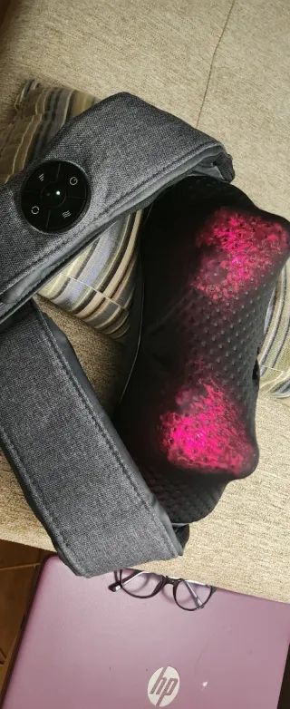 Masajeador Shiatsu Negro con infrarrojo