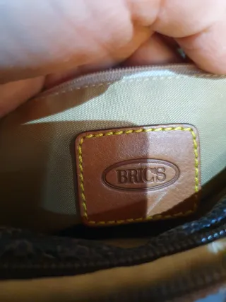 Borsa a tracolla Bric's marrone e cuoio