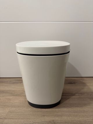 Cubo basura Mercadona medio blanco/negro