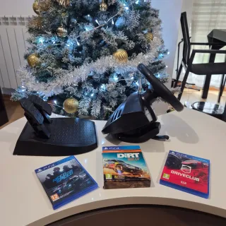 PACCHETTO VOLANTE T80 THRUSTMASTER + 3 GIOCHI PS4