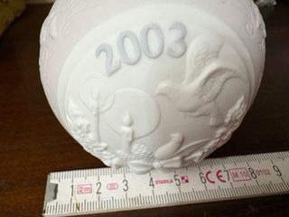 Palla Natale 2003 Porcellana Colomba