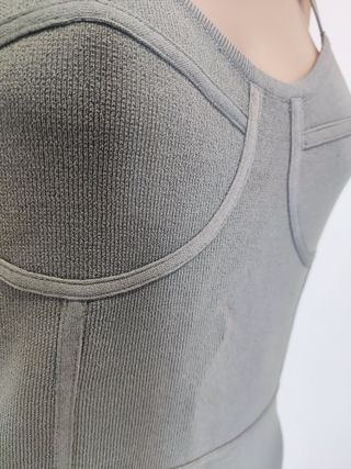 Vestito lungo Zara verde oliva