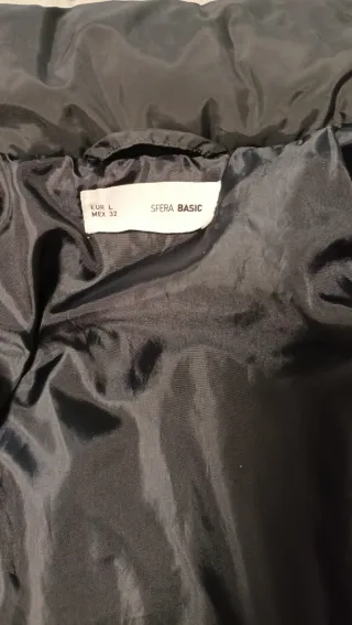 Chaqueta acolchada negra mujer