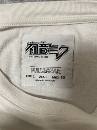 Camiseta Anime Hatsune Miku Talla Única Original