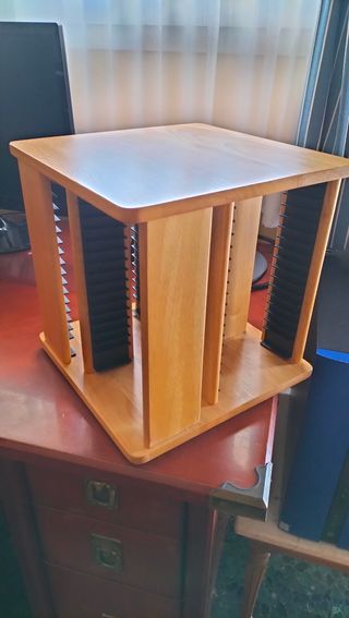 Torre Giratoria CD's/DVD's de Madera