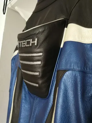Mono de moto MTECH azul y negro