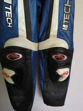 Mono de moto MTECH azul y negro