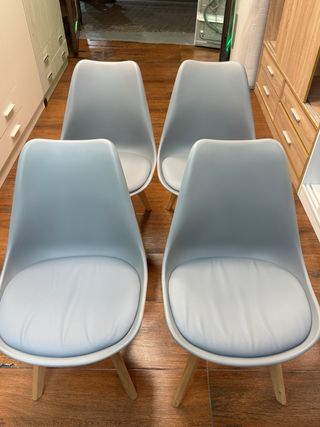 Set 4 Sillas Comedor Diseño Nórdico