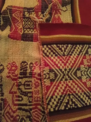 Tela andina auténtica lana