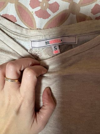 Jersey fino con detalles de encaje