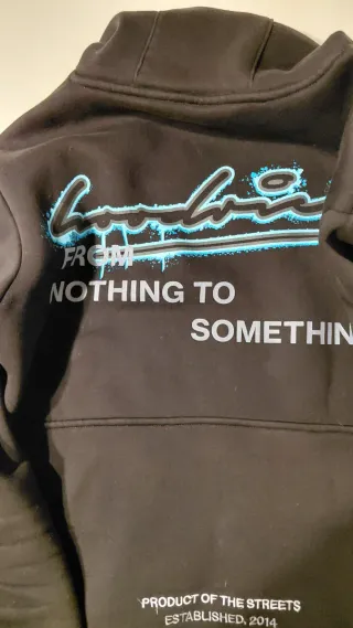 Tuta Hoodrich nera e multicolor pantalone L felpaM