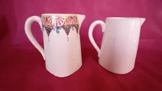 2 Jarras Manises Vintage Pintada a mano