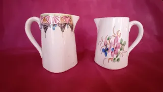 2 Jarras Manises Vintage Pintada a mano