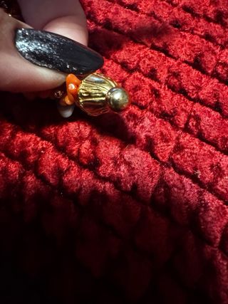 Collana corallo naturale con chiusura oro