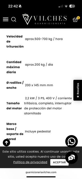 Trituradora de grano industrial