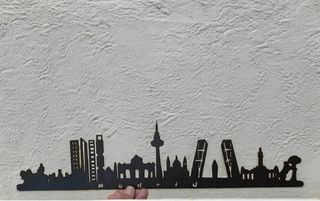 Quadro - Silhueta Madrid