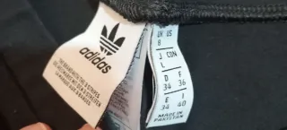 Mallas Adidas Negras con Rayas Blancas