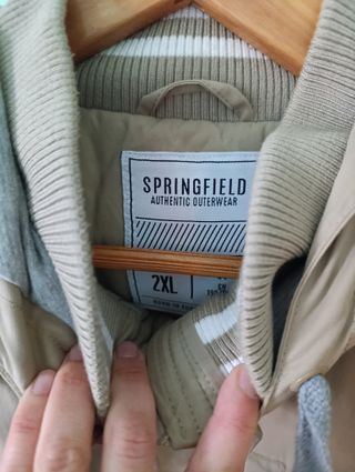 Abrigo beige Springfield - talla XXL