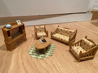 Casa Sylvanian Families con Gatos y Mobiliario