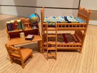 Casa Sylvanian Families con Gatos y Mobiliario