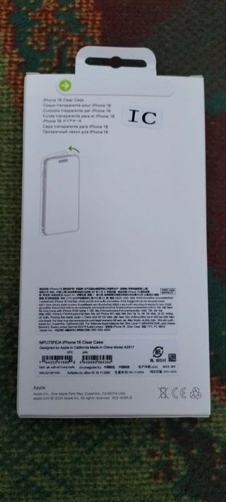 Funda iPhone 16 Transparente Original Apple