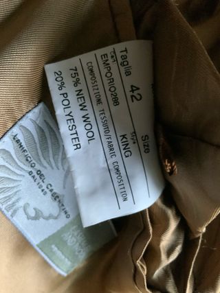 Cappotto Cammello Cachemire Vintage Donna