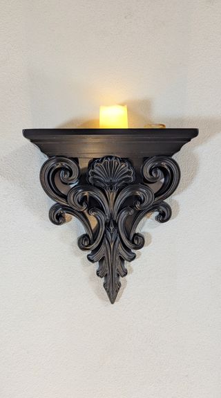 Prateleira decorativa preta