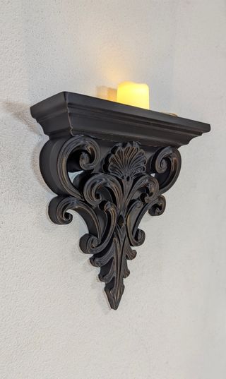 Prateleira decorativa preta