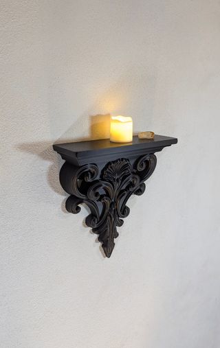 Prateleira decorativa preta