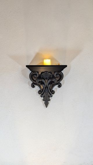 Prateleira decorativa preta