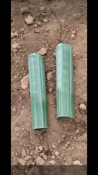 Protectores de viña verdes